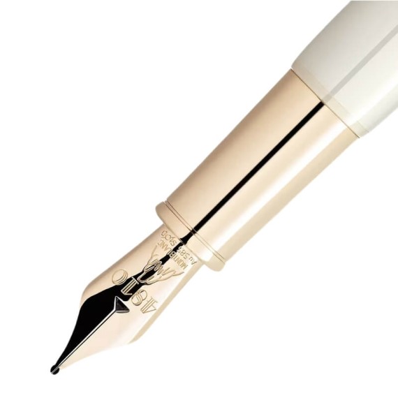 Caneta-tinteiro MONTBLANC (F) Heritage Rouge et Noir Baby Marfim | Ref. 238.128120