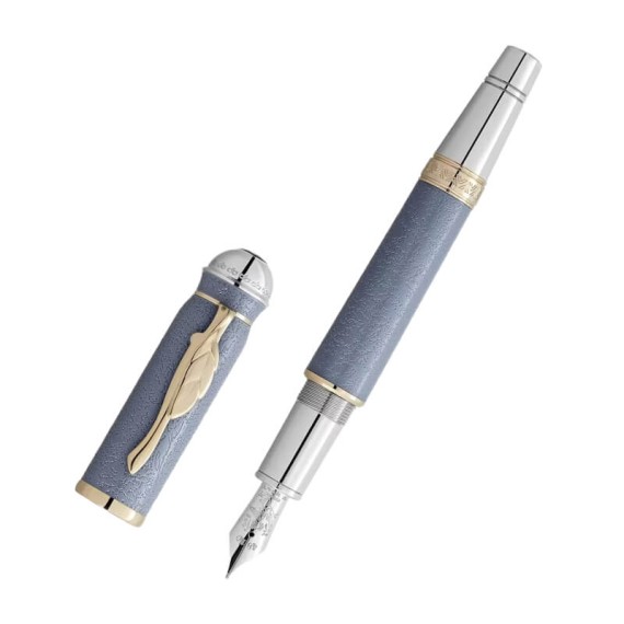 Caneta-tinteiro MONTBLANC (M) Johann Wolfgang von Goethe SE Azul | Ref. 238.131436