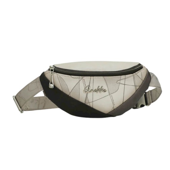 ANEKKE Bolsa de Cintura Auralis Bege/Preto | Ref. 280.42815-745