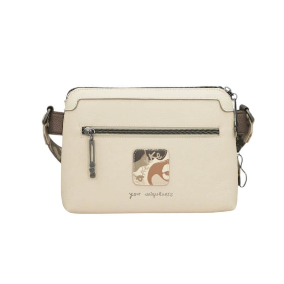 ANEKKE Bolsa de Tiracolo 2C Gaia Bege | Ref. 280.42873-160