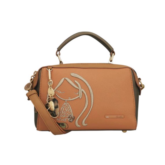 ANEKKE Bolsa de Tiracolo 2C Retangular Gaia Camel | Ref. 280.42873-443