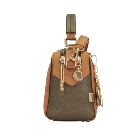 ANEKKE Bolsa de Tiracolo 2C Retangular Gaia Camel | Ref. 280.42873-443
