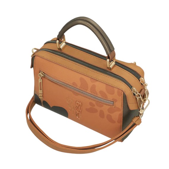 ANEKKE Bolsa de Tiracolo 2C Retangular Gaia Camel | Ref. 280.42873-443
