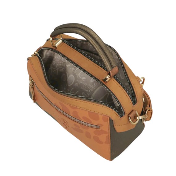 ANEKKE Bolsa de Tiracolo 2C Retangular Gaia Camel | Ref. 280.42873-443