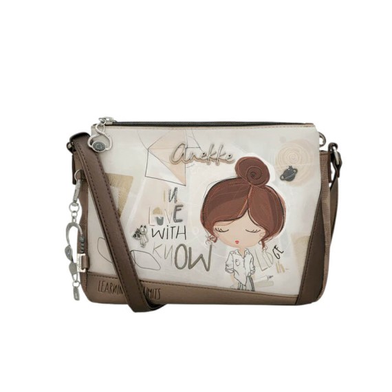 ANEKKE Bolsa de Tiracolo 3C Sophia Bege | Ref. 280.42803-184