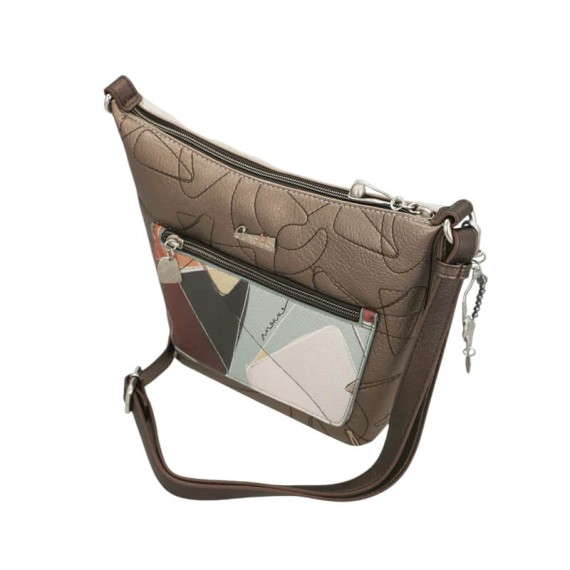 ANEKKE Bolsa de Tiracolo Média Sophia Bege | Ref. 280.42803-552