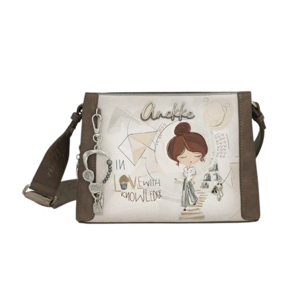 ANEKKE Bolsa de Tiracolo Pequena Sophia Taupe | Ref. 280.42803-554