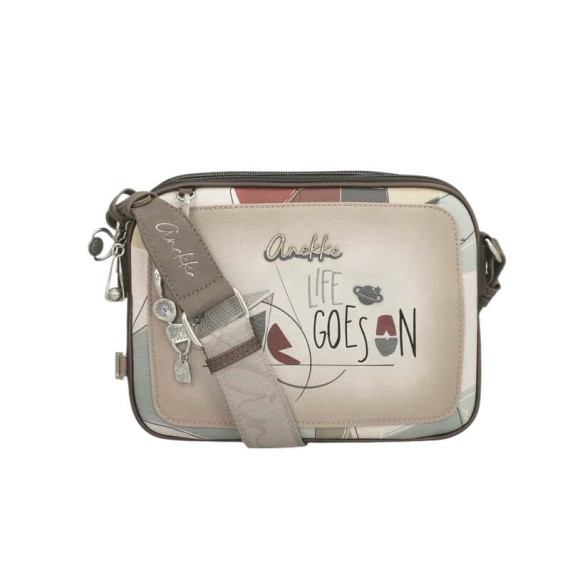 ANEKKE Bolsa de Tiracolo Tripla Auralis Taupe | Ref. 280.42813-188