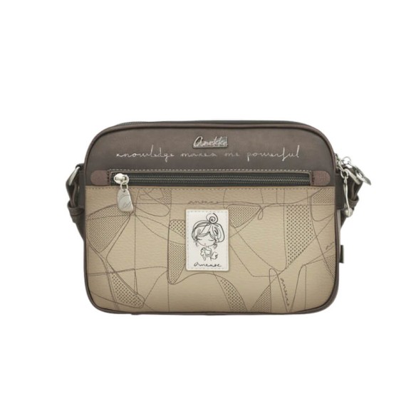 ANEKKE Bolsa de Tiracolo Tripla Auralis Taupe | Ref. 280.42813-188