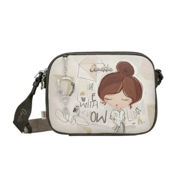 ANEKKE Bolsa de Tiracolo Tripla Sophia Bege | Ref. 280.42803-188