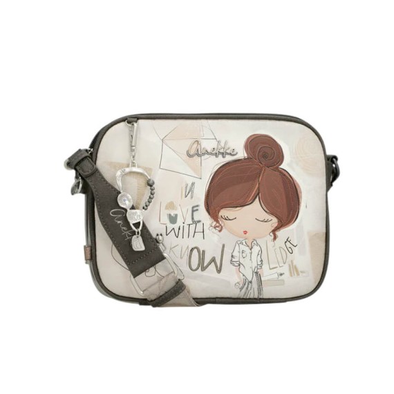 ANEKKE Bolsa de Tiracolo Tripla Sophia Bege | Ref. 280.42803-188