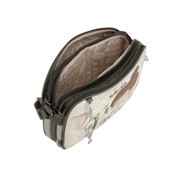 ANEKKE Bolsa de Tiracolo Tripla Sophia Bege | Ref. 280.42803-188