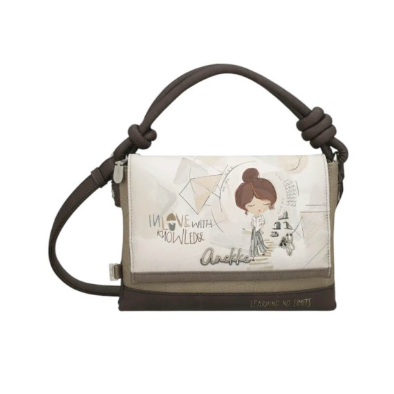 ANEKKE Bolsa Tiracolo com Pala Sophia Bege | Ref. 280.42803-383