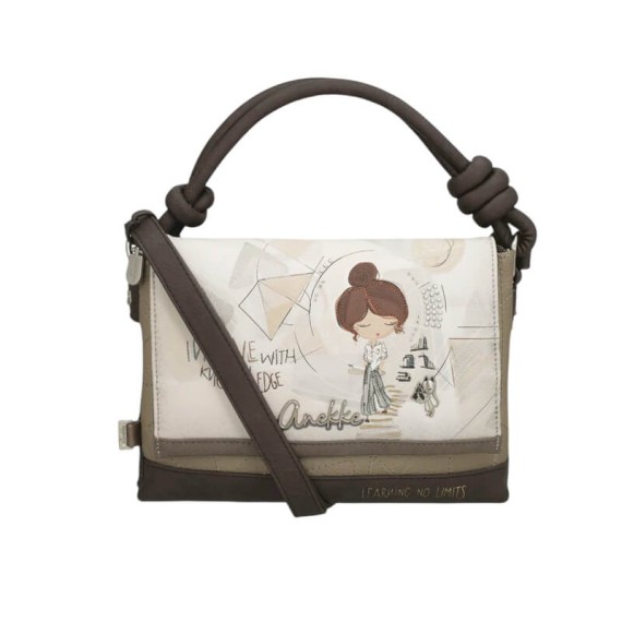 ANEKKE Bolsa Tiracolo com Pala Sophia Bege | Ref. 280.42803-383