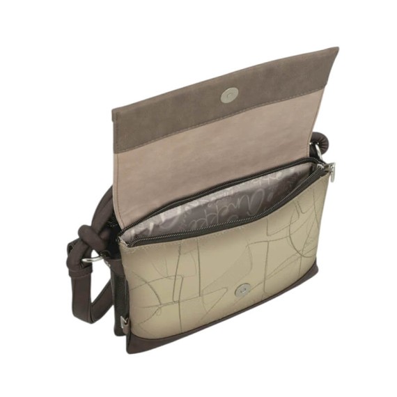 ANEKKE Bolsa Tiracolo com Pala Sophia Bege | Ref. 280.42803-383