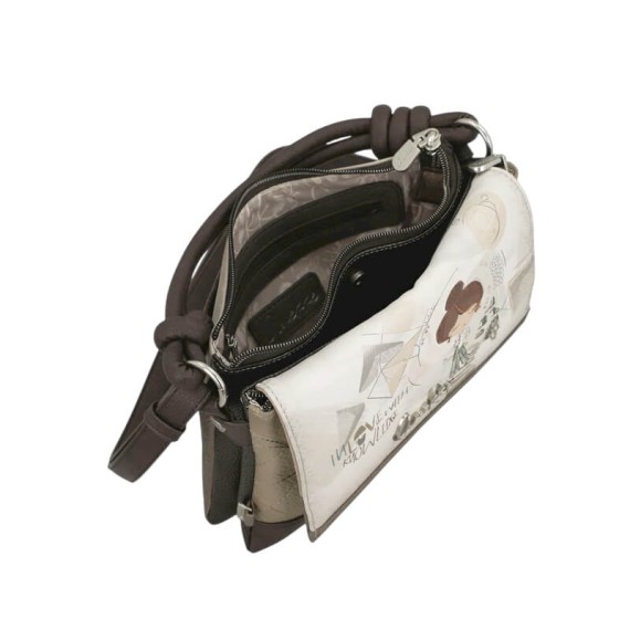 ANEKKE Bolsa Tiracolo com Pala Sophia Bege | Ref. 280.42803-383