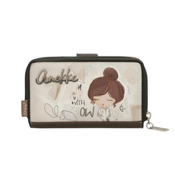 ANEKKE Carteira de Senhora Média RFID Sophia Bege | Ref. 280.42809-909