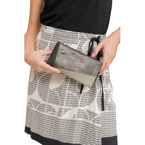 ANEKKE Carteira Grande Flexível RFID Auralis Bege | Ref. 280.42819-906