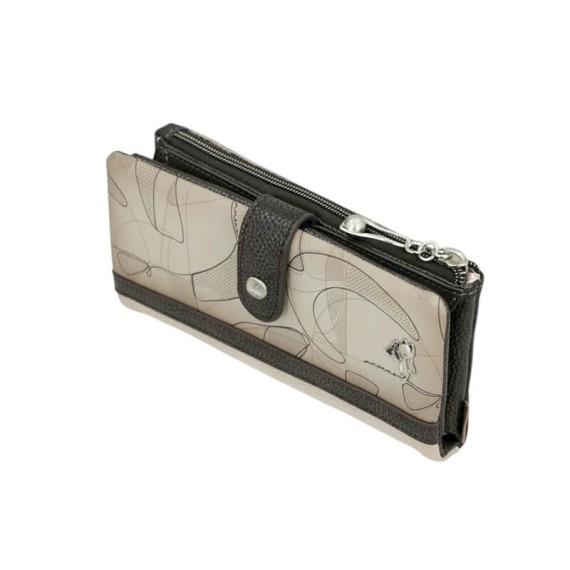 ANEKKE Carteira Grande Flexível RFID Auralis Bege | Ref. 280.42819-906