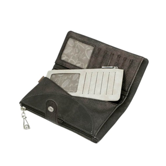 ANEKKE Carteira Grande Flexível RFID Auralis Bege | Ref. 280.42819-906