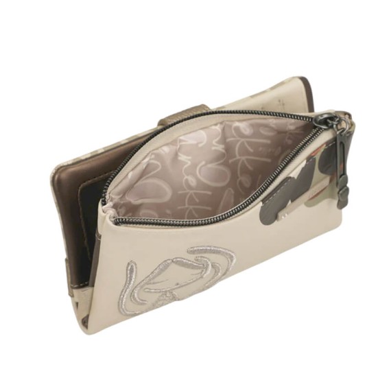 ANEKKE Carteira Grande RFID Gaia Bege | Ref. 280.42879-907