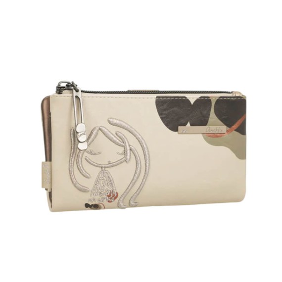 ANEKKE Carteira Grande RFID Gaia Bege | Ref. 280.42879-907