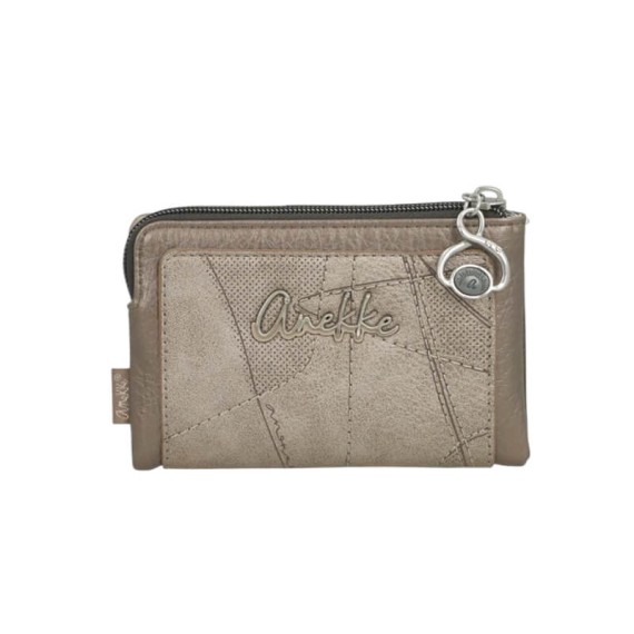 ANEKKE Carteira Média Flexível RFID Auralis Taupe | Ref. 280.42819-912