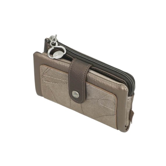 ANEKKE Carteira Média Flexível RFID Auralis Taupe | Ref. 280.42819-912