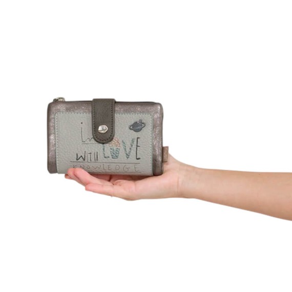 ANEKKE Carteira Média Flexível RFID Sophia Prata | Ref. 280.42809-912