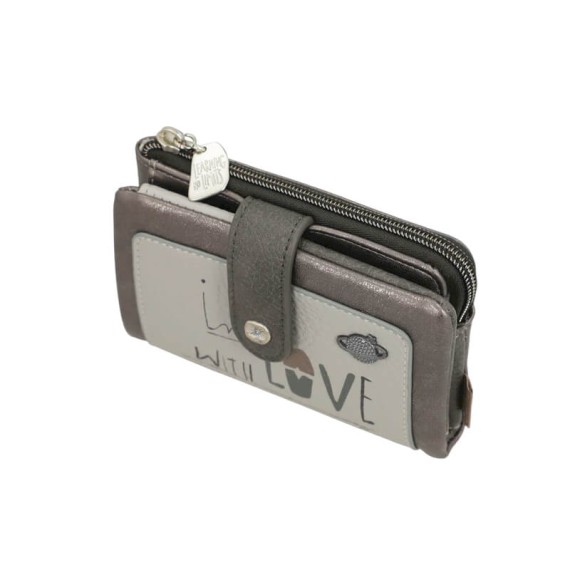 ANEKKE Carteira Média Flexível RFID Sophia Prata | Ref. 280.42809-912