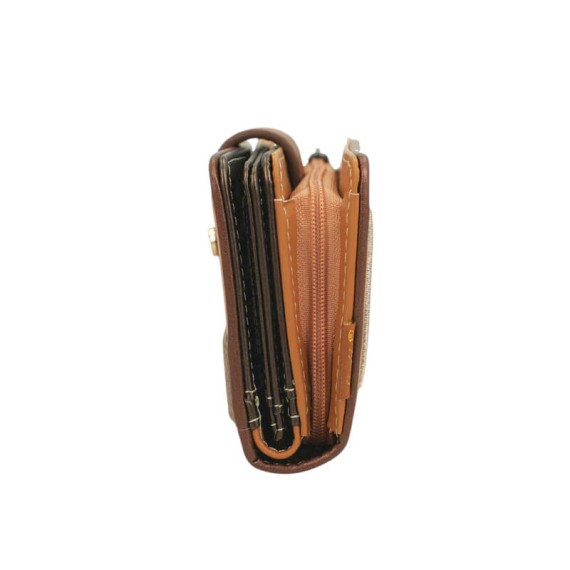 ANEKKE Carteira Média RFID Gaia Camel | Ref. 280.42879-902