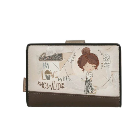 ANEKKE Carteira Média RFID Sophia Bege | Ref. 280.42809-902