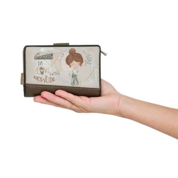 ANEKKE Carteira Média RFID Sophia Bege | Ref. 280.42809-902