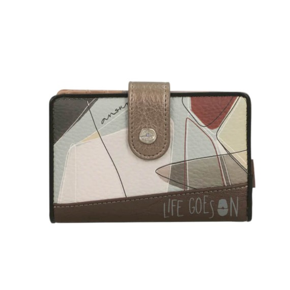 ANEKKE Carteira Média RFID Sophia Bege | Ref. 280.42809-902