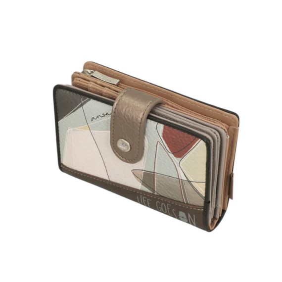 ANEKKE Carteira Média RFID Sophia Bege | Ref. 280.42809-902