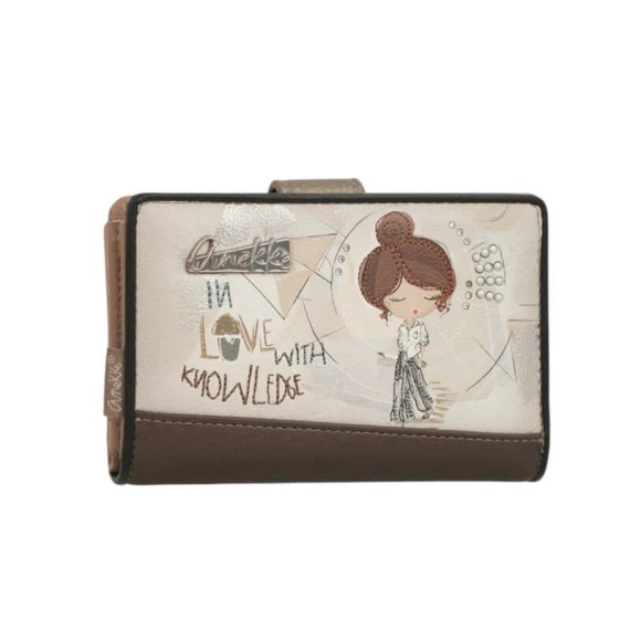 ANEKKE Carteira Média RFID Sophia Bege | Ref. 280.42809-902
