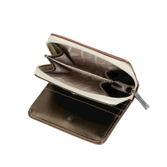 ANEKKE Carteira Pequena RFID Gaia Bege | Ref. 280.42879-903