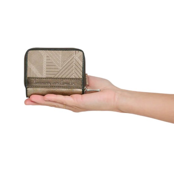 ANEKKE Carteira Pequena RFID Sophia Bege | Ref. 280.42809-903