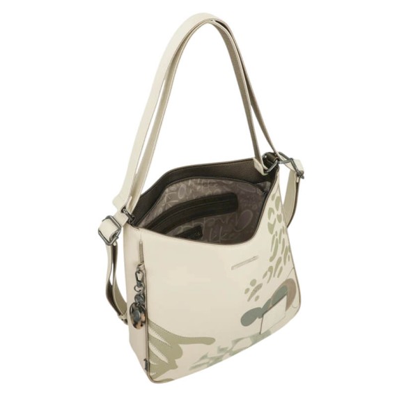ANEKKE Mala Conversível Mochila Gaia Bege | Ref. 280.42875-072