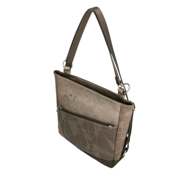 ANEKKE Mala Conversível Mochila Sophia Taupe | Ref. 280.42805-144