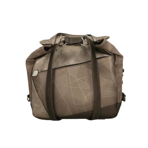 ANEKKE Mala Conversível Mochila Sophia Taupe | Ref. 280.42805-144