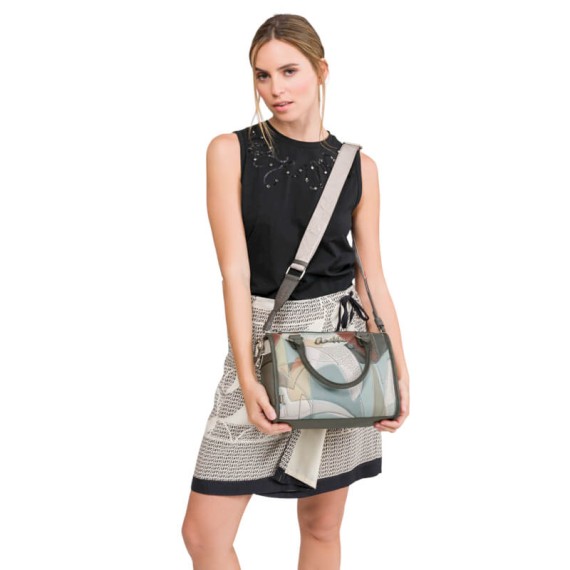 ANEKKE Mala de Mão Alças Curtas Auralis Taupe | Ref. 280.42811-345