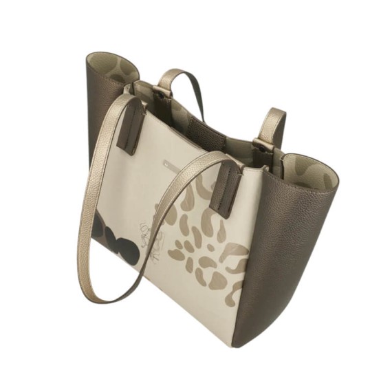 ANEKKE Mala de Ombro c/ Alças Curtas Gaia Bege | Ref. 280.42872-407