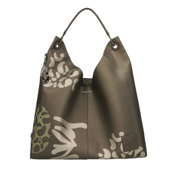 ANEKKE Mala de Ombro Gigante Gaia Castanho Metálico | Ref. 280.42872-408