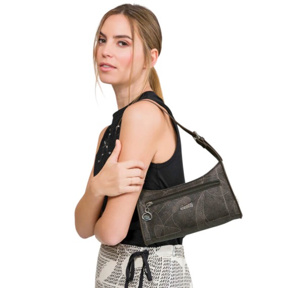 ANEKKE Mala de Ombro Pequena Auralis Castanha | Ref. 280.42812-394