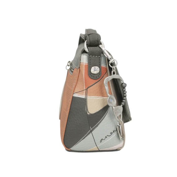 ANEKKE Mala de Tiracolo c/ Aba Auralis Cinza/Bege | Ref. 280.42813-557