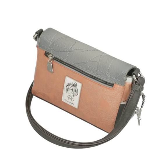 ANEKKE Mala de Tiracolo c/ Aba Auralis Cinza/Bege | Ref. 280.42813-557