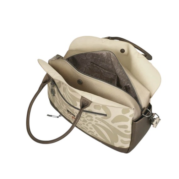 ANEKKE Mala de Tiracolo c/ Alças Curtas Gigante Gaia Bege | Ref. 280.42872-420