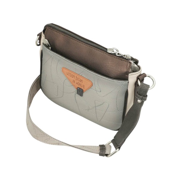 ANEKKE Mala de Tiracolo Pequena Sophia Bege | Ref. 280.42803-062