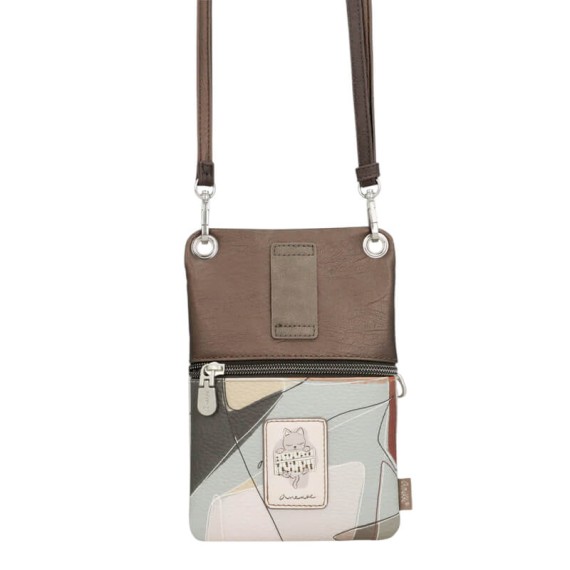ANEKKE Mini Bolsa Tiracolo 2C Sophia Bege/Taupe | Ref. 280.42803-905